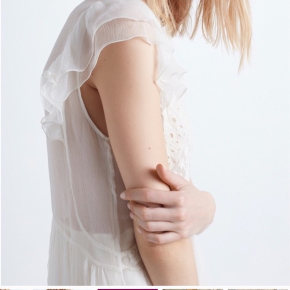 Zadig & Voltaire Rhuya Deluxe embroidered dress white size M - Picture 4 of 9